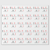 Papier Cadeau I Love You-Hangman Style par Shirley Taylor (Plat)