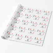 Papier Cadeau I Love You-Hangman Style par Shirley Taylor (Déroulé)