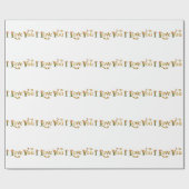 Papier Cadeau "I Love You Matte Wrapping Paper- Elegant & Lovely (Plat)