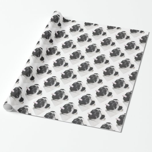 Papier Cadeau I Luv mon carlin (Déroulé)