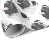 Papier Cadeau I Luv mon carlin (Coin rond)