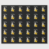 Papier Cadeau I Peel Good Funny Fruit Banana Pun Dark BG (Plat)