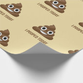 Papier Cadeau I Pooped Today Poo Emoji (Coin)