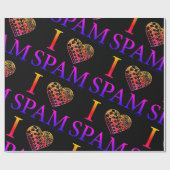 Papier Cadeau I Spam Ombre noir II de coeur (Plat)