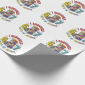 Papier Cadeau I Survived 6 7 Days of School 100th Days Of School (Coin)