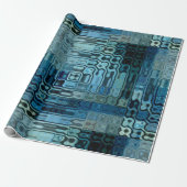 Papier Cadeau Ice Blue Wonder (Déroulé)