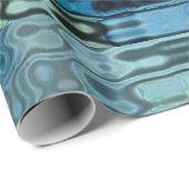 Papier Cadeau Ice Blue Wonder (Coin rond)