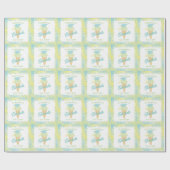 Papier Cadeau Ice Cream Graduation Party Blue Green (Plat)
