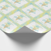 Papier Cadeau Ice Cream Graduation Party Blue Green (Coin)