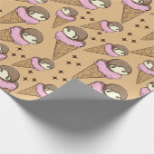 Papier Cadeau Ice cream pattern | Lollies pattern | lollipop 27 (Coin)