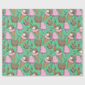 Papier Cadeau Ice cream pattern | Lollies pattern | lollipop 29 (Plat)