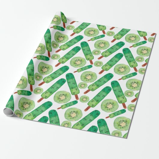 Papier Cadeau Ice cream pattern | Lollies pattern | lollipop 3 (Déroulé)