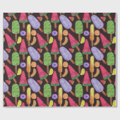 Papier Cadeau Ice cream pattern | Lollies pattern | lollipop 4 (Plat)