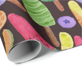 Papier Cadeau Ice cream pattern | Lollies pattern | lollipop 4 (Coin rond)