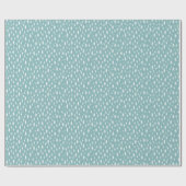 Papier Cadeau Iced Aqua Tiny Trees Motif de vacances (Plat)