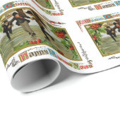 Papier Cadeau Iceskating (Coin rond)