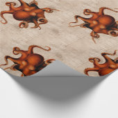 Papier Cadeau Ici il y ait des monstres (Coin)