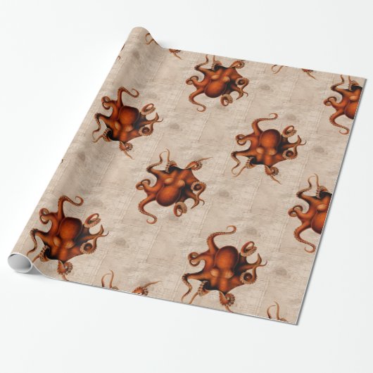 Papier Cadeau Ici il y ait des monstres (Déroulé)