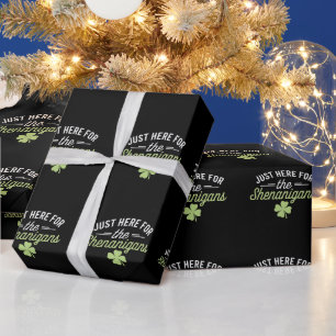 Papier Cadeau Ici juste pour les bêtises de la Saint-Patrick
