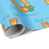 Papier Cadeau Ici Pour Les Shenanigans (Coin rond)