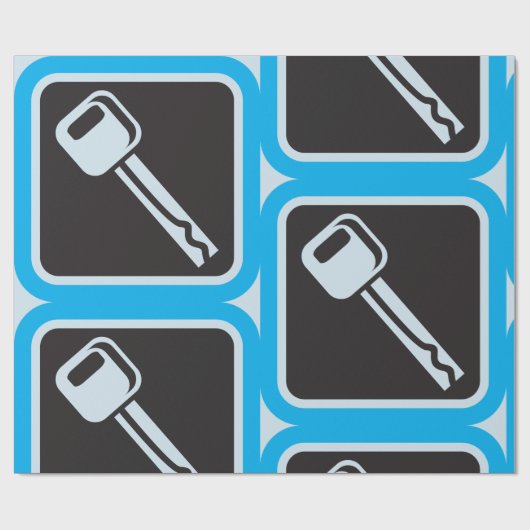 Papier Cadeau Icône clé (Plat)