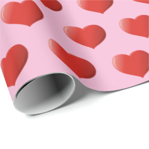 Papier Cadeau Icône Coeur 3D