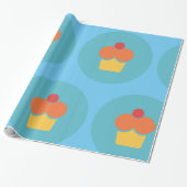 Papier Cadeau Icône Cupcake (Déroulé)