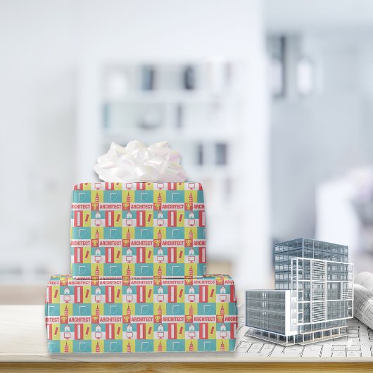 Papier Cadeau Icône d'architecte professionnel conçu
