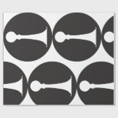 Papier Cadeau Icône de corne (Plat)