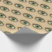 Papier Cadeau icône de l'œil vert (Coin)