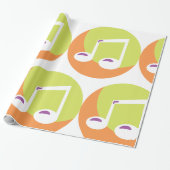Papier Cadeau Icône de note de musique (Déroulé)