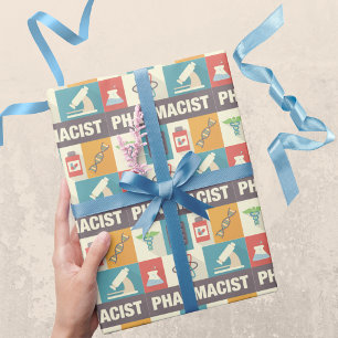 Papier Cadeau Icône de pharmacien professionnel conçue de manièr