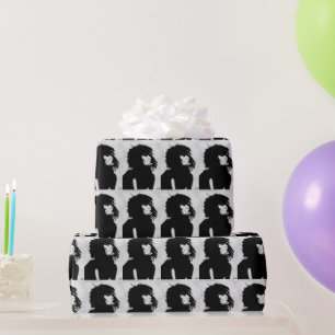 Papier Cadeau Icône de portrait de femme gothique de la déesse F