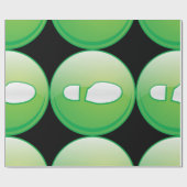 Papier Cadeau Icône d'Empreinte Verte Éco-responsable (Plat)