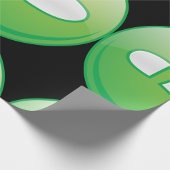 Papier Cadeau Icône d'empreinte verte écologique