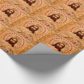 Papier Cadeau Icône d'or de Jésus-Christ (Coin)