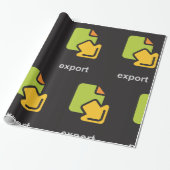 Papier Cadeau Icône Exporter (Déroulé)