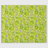 Papier Cadeau Icônes de jardin (Plat)