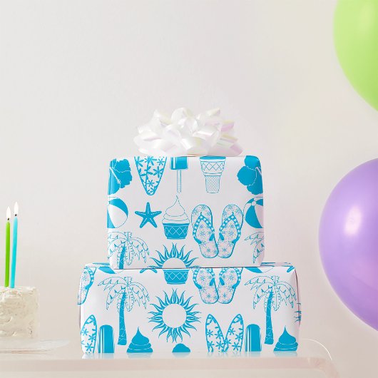 Papier Cadeau Icônes de l'été