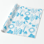 Papier Cadeau Icônes de l'été (Déroulé)