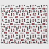 Papier Cadeau Icônes de Londres (Plat)