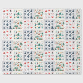 Papier Cadeau icônes de Noël (Plat)