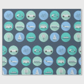 Papier Cadeau Icônes de transport (Plat)