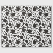 Papier Cadeau Icons Silhouettes (Plat)
