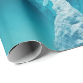 Papier Cadeau Icy Mountain View (Coin rond)