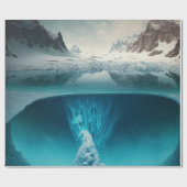 Papier Cadeau Icy Mountain View (Plat)