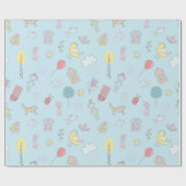 Papier Cadeau ID360 de l'ensemble mignon tiré à la main (Plat)