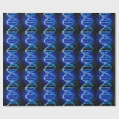 Papier Cadeau ID d'ADN Blue Science (Plat)