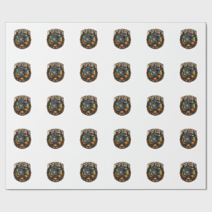 Papier Cadeau Idée cadeau pour maman de chat Ninja Stealth Cat -