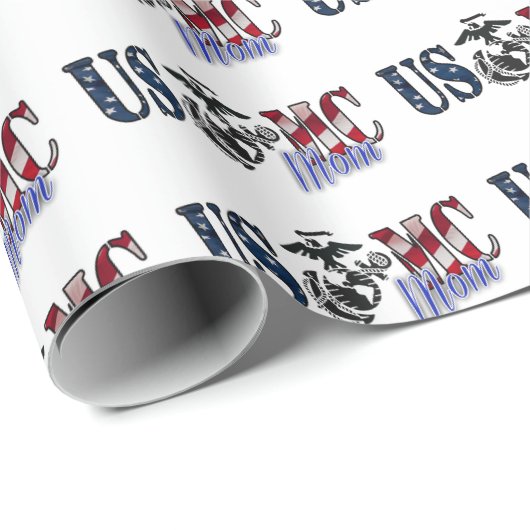 Papier Cadeau Idées cadeaux Marine Mom - Marie Corps (Coin rond)